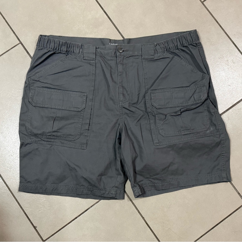 croft & barrow Men's Cargo Shorts — Charcoal